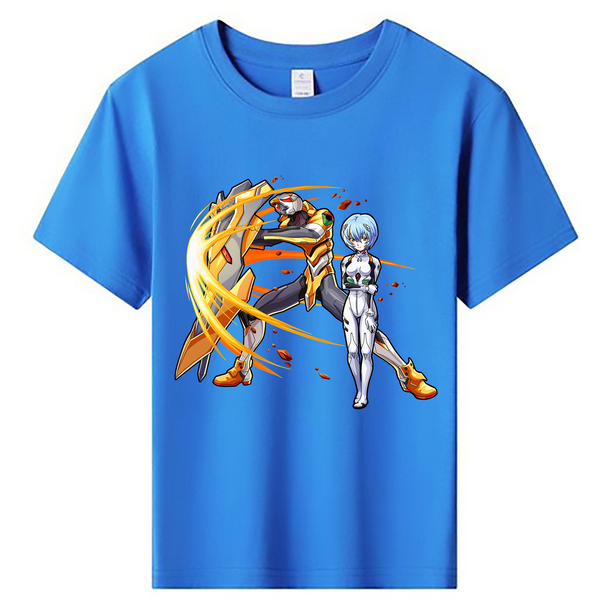 （画像用） EVA 新世紀エヴァンゲリオン 綿100％キッズTシャツ（フロントプリント）